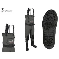 IMAX Challenge Neoprene Chest Waders - Cleated Sole/Studs