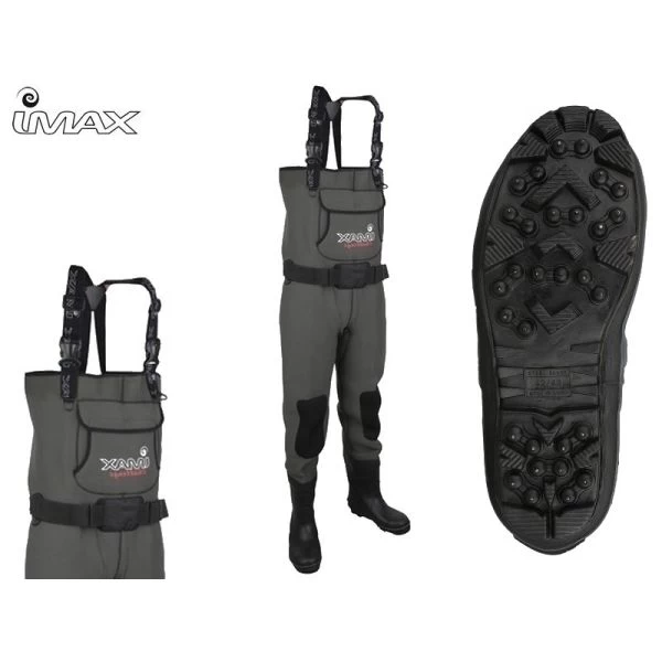 IMAX Challenge Neoprene Chest Waders - Cleated Sole/Studs 3 IMAX Challenge Neoprene Chest Waders - Cleated Sole/Studs