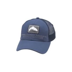 Simms Small Fit Trout Icon Trucker Dark Moon