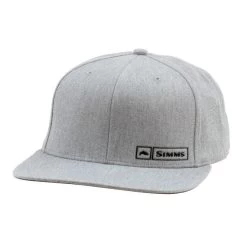 Simms Trout Logo Lockup Cap Heather Grey