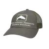 Simms Small Fit Trout Icon Trucker Shadow Green -Professionel Fiskeudstyrsbutik small fit trout icon trucker shadow green